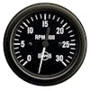 Semi Truck 3 3/8"Electric Tachometer Gauge By ISSPRO - 3k black
