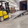 Aluminum Portable Yard Ramps System By Heavy Duty Ramps - Ramp In Use