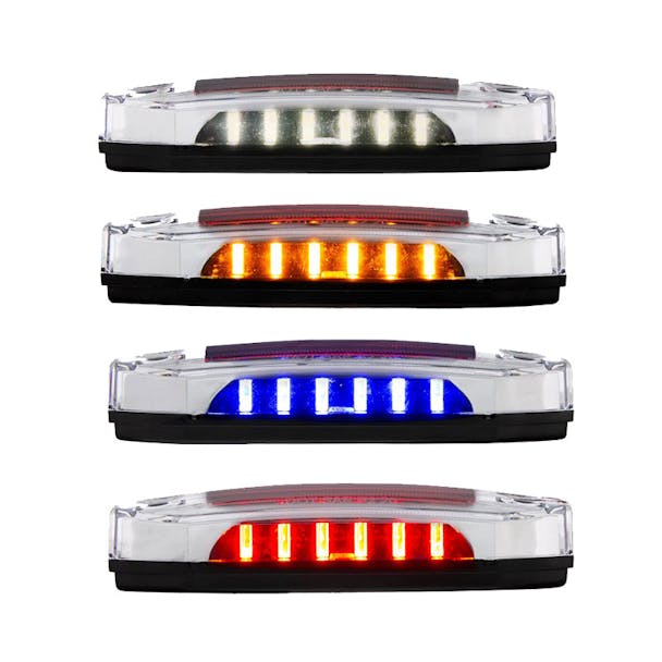 12 LED Rectangular Red Clearance Marker Light - Showcase