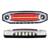 12 LED Rectangular Red Clearance Marker Light - White