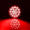 4" Round 19 LED Dual Color Red STT And Green Marker Light - Red w/ Black Background