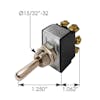 Heavy Duty DPDT On Off On Toggle Switch 422667 191027 - Dimensions