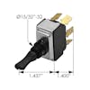 Kenworth Toggle Switch K301317 - Dimensions
