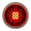 4" Round Turn Signal Abyss Light (Red/Clear)