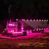 Kenworth Breast Cancer Awareness Dual Revolution Cab Light With Amber & Pink LED (Installed; On, Night)