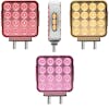 38 LED Square Double Face Dual Revolution Breast Cancer Awareness Pink Fender Light - Default