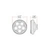 5" Round High Powered Spot Beam Legacy Series Replacement LED Work Light - Schematic