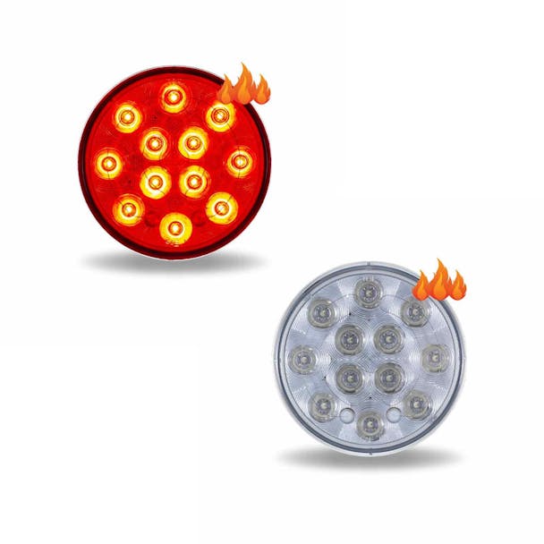 4'' Round Heated Stop Tail Turn LED Light - Both