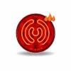 4'' Round Heated Stop Tail Turn LED Light - Red DIagram