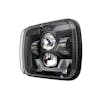 5" x 7" Rectangular Black Headlight With DRL & Turn Light Right View