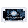 Motorcycle Chrome Flame License Plate Frame - Front