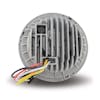 7" Round Projector LED Headlight With Auxiliary Halo Ring Back View