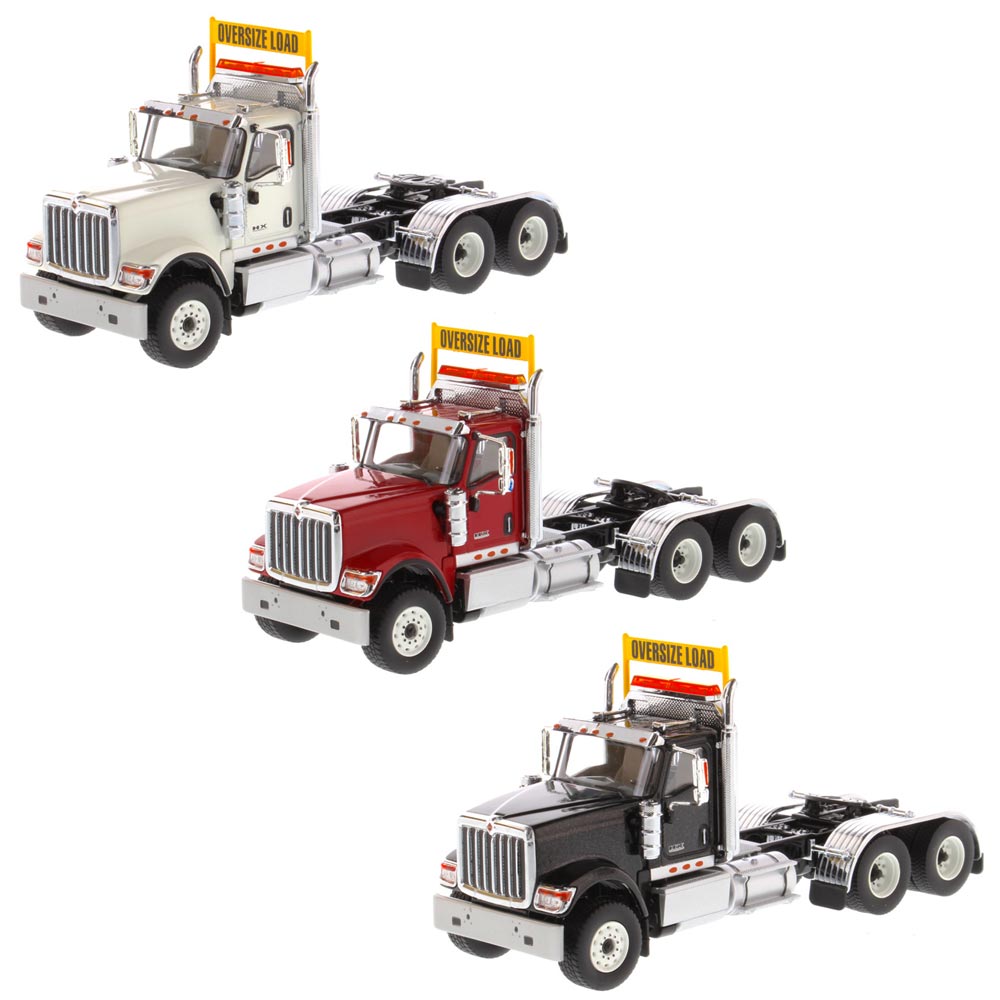 コレクション A die-cast replica semi truck kith International HX520 Day Cab Tandem Tractor Replica 1/50 Scale