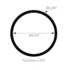 Kenworth Peterbilt Power Steering Reservoir Gasket NMCQ79699 - Measurements