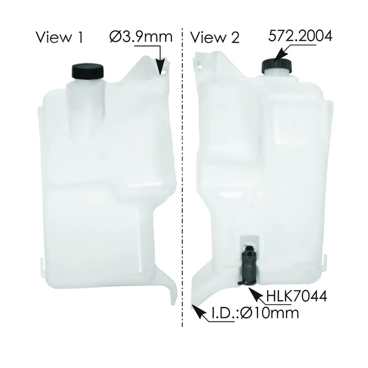 Freightliner Cascadia Columbia Washer Fluid Tank A22-42489-000 - Raney ...