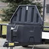 Poly Trailer Tongue Tool Box - Open Close Up