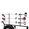 Lockable Trimmer Trailer Rack With Padlocks - 3 Position In Use