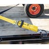 2" Wide Ratchet Strap Assembly With Rubber Grip - J Hook in Use