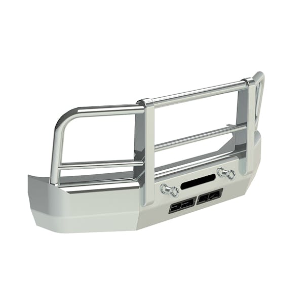 GMC 2500HD 3500HD Herd Aero LT PLUS Bumper Grille Guard (Mirror-Polished Aluminum)