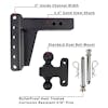 2.5" Heavy Duty Adjustable 6" Drop Hitch By BulletProof Hitches - Included