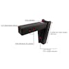 2.5" Heavy Duty Adjustable 6" Drop Hitch By BulletProof Hitches - Shank Diagram