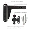 2" Heavy Duty Adjustable 4" Drop Hitch By BulletProof Hitches - Kit Diagram