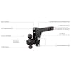 2" Heavy Duty Adjustable 4" Drop Hitch By BulletProof Hitches - Specs
