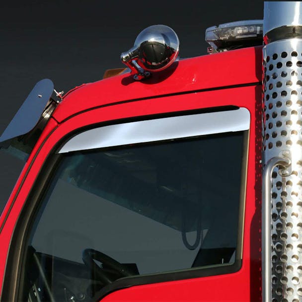 Kenworth T680 T880 W990 Stainless Steel 3" Window Chop Top