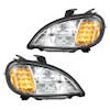 Freightliner Columbia Chrome Full LED Headlight 2001-2020 Lights On