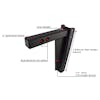 2" Heavy Duty Adjustable 12" Drop Hitch By BulletProof Hitches - Shank Specs