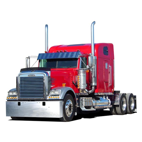 Freightliner Classic Chrome Mitered End Bumper By RoadWorks