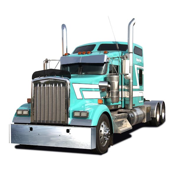 Kenworth W900L W900B Chrome Mitered End Bumper By RoadWorks