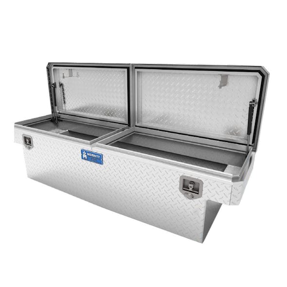 Mid Size Pickup Truck Tool Box - Gloss Aluminum Diamond Plate