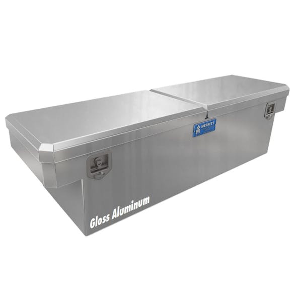 Mid Size Pickup Truck Tool Box - Gloss Aluminum Smooth
