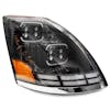 Volvo VN VHL 2004-2015 Black Projection Headlights - Passenger Side