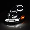 Volvo VN VHL 2004-2015 Black Projection Headlights - DRL