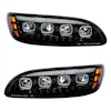 Peterbilt 382 384 386 387 Blackout Competition Series Quad-LED Headlight - Both sides LED off