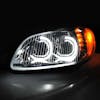 Freightliner M2 Full LED Chrome Projection Headlights With DRL On