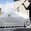 Chemical Guys Honeydew Snow Foam Extreme Suds Auto Wash - Suds on Car