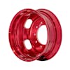 22.5" x 8.25" Oval Aluminum Wheel With Off-Center Vent Hole - Red