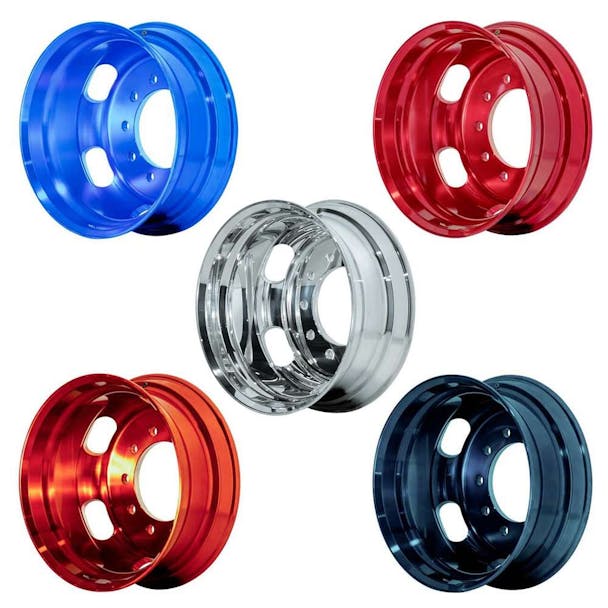 22.5" x 8.25" Oval Aluminum Wheel With Off-Center Vent Hole - Default