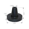 Freightliner FLD Hood Bumper Cone A1710464 - Measurements