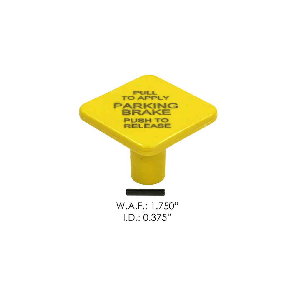 thumbnail image 2 of Brake Rotors World American Heavy-Duty Yellow Knob With Roll Pin - Perfect For 3/8 Shaft Dash Brake Control Valves Frenos Delanteros Y Traseros 2 of 11
