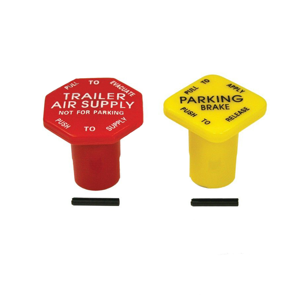 thumbnail image 2 of United Pacific Green Deluxe Air Valve Knobs – For Peterbilt Kenworth Freightliner Trucks 2 of 6