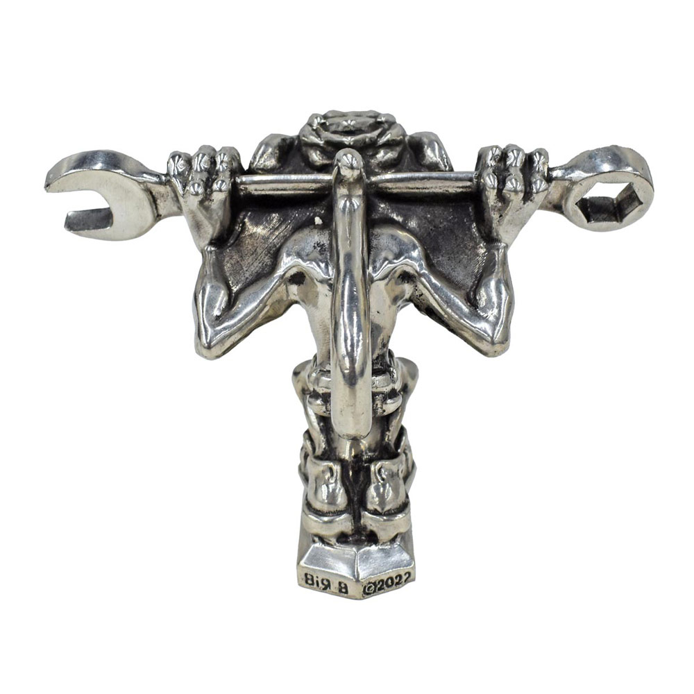 Crabby Monkey Mechanic Pewter Hood Ornament - Raney's Truck Parts