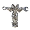 Rat Fink Mechanic Pewter Hood Ornament - Straight