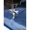 Rat Fink Mechanic Pewter Hood Ornament - Left Hood