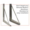 Pro Series White Smooth Aluminum Underbody Tool Box - Brackets