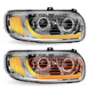Peterbilt 367 388 389 567 589 Full LED Chrome Aftermarket Projector Headlight P54-6112-110 heated/non-heated passenger
