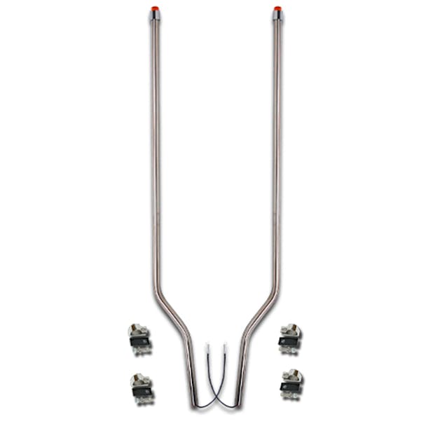 Kenworth T600 Stainless Steel LED Bumper Guide - Default